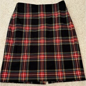 J. Crew Factory tartan plaid pencil skirt size 2